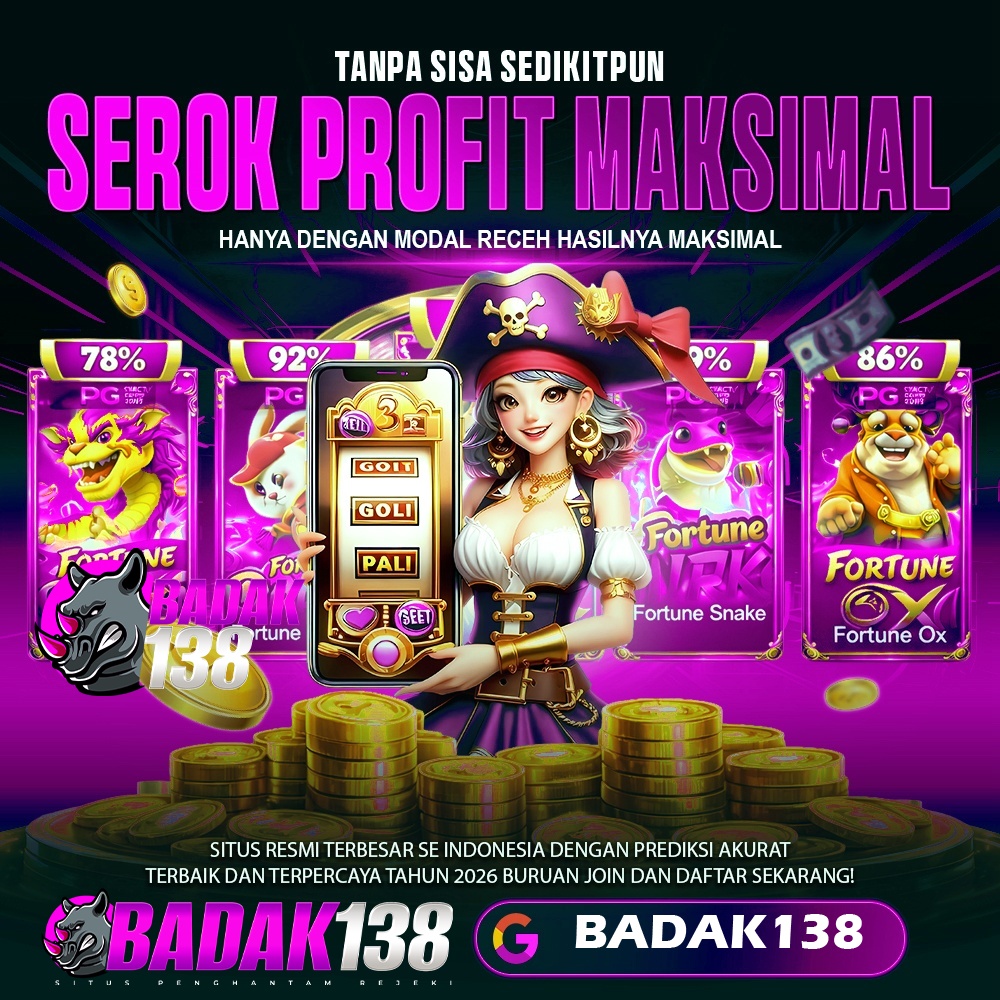 BADAK138: Link Terbaik Situs Judi Slot Gacor Depo Qris Tanpa Potongan